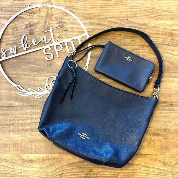 Coach Handbags - COACH Navy Shoulder Bag Purse with Wallet